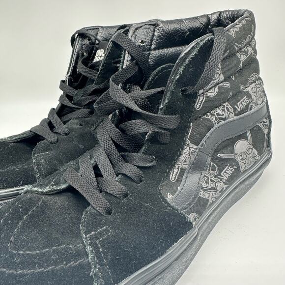 VANS Star Wars Dark Side SK8 High Top Black/Grey Sneakers Mens Size 5.5 - Picture 4 of 16